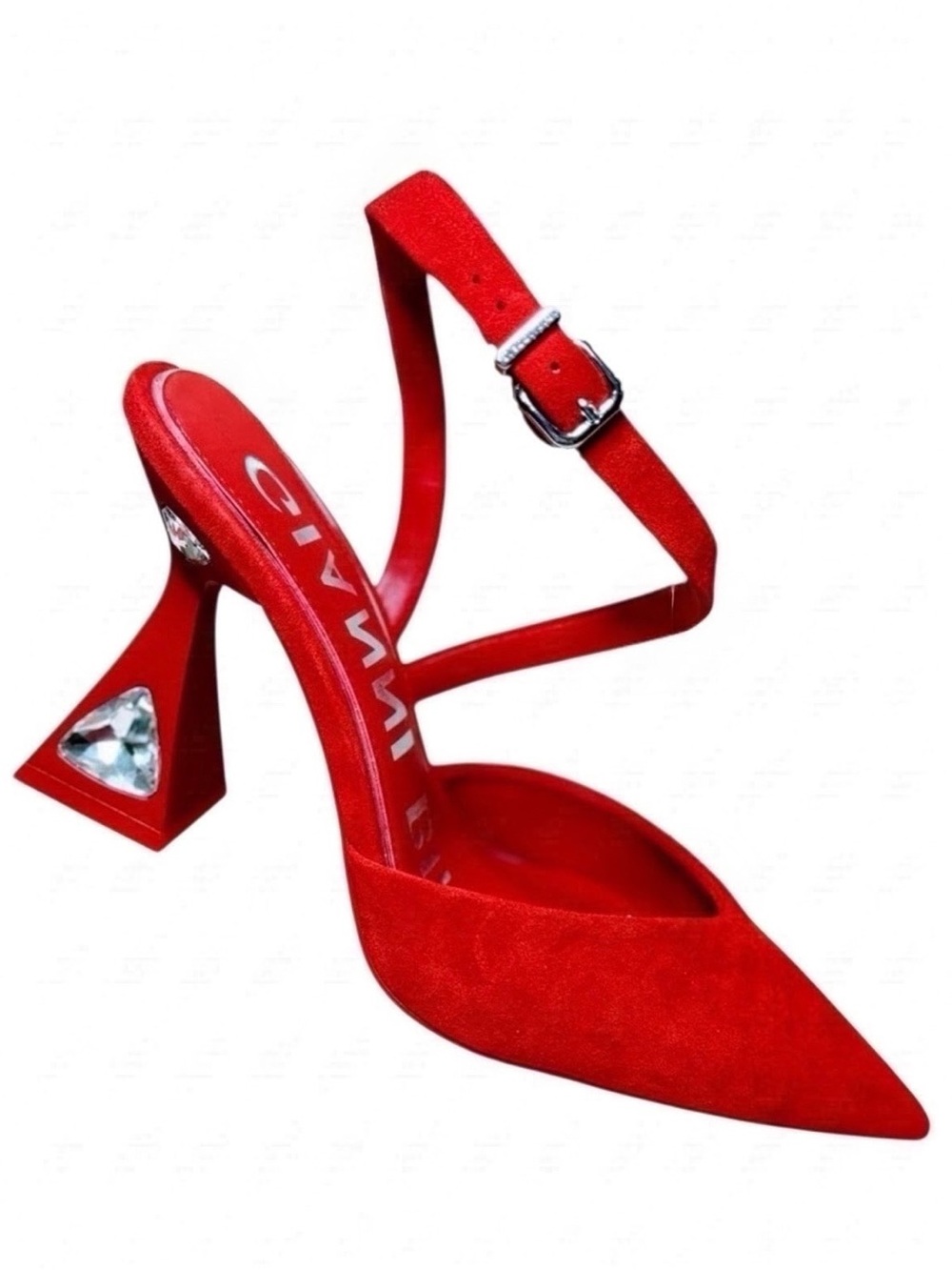 Gianni Bini Suede Jewel Embellished Pumps